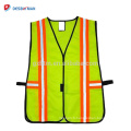 Salut Vis Hook &amp; Loop Gilet de sécurité réglable Jour et nuit Surveying Construction Workwear Flourescent Orange - Taille unique